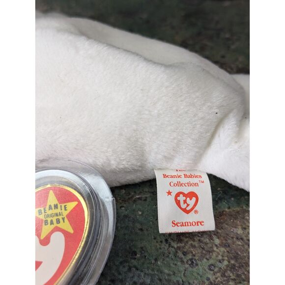 Seamore the Seal – TY Beanie Baby – MWMT – 1993 – Retired – PVC Pellets - Picture 2 of 3